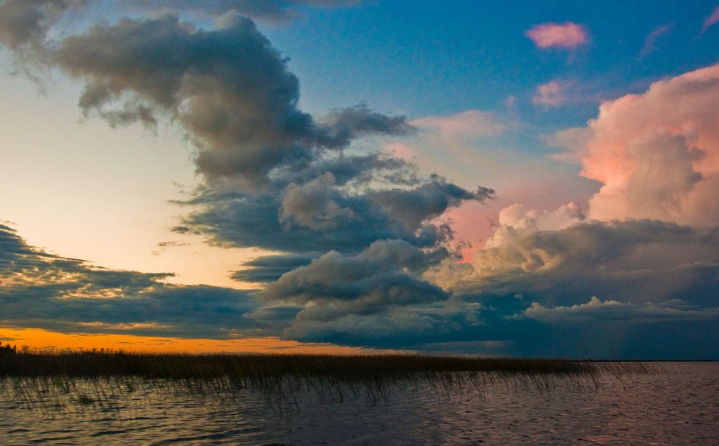 Atardecer en los Esteros del Iberá, Corrientes